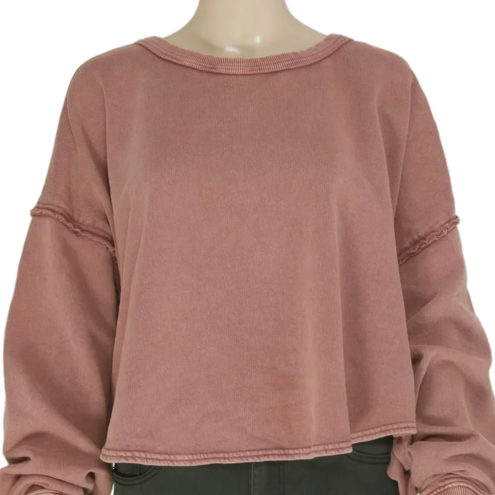 Free People Bae Pullover Dropped Shoulder Oversized Top